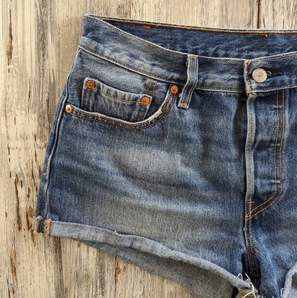 Levi's 501 Jean Shorts Size 29 - Picture 4 of 8